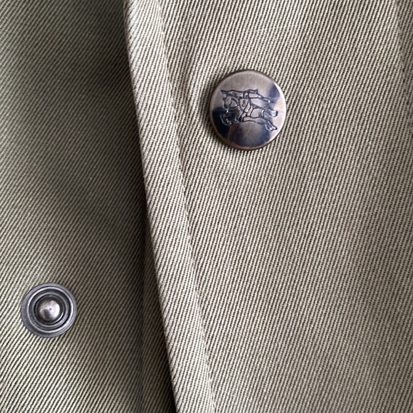 Men’s Burberry (read description) wool lined canvas trench - Picture 9 of 12